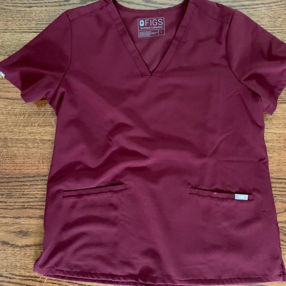 FIGS large Casma- Burgundy